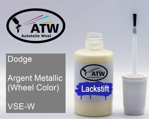 Dodge, Argent Metallic (Wheel Color), VSE-W: 20ml Lackstift, von ATW Autoteile West.